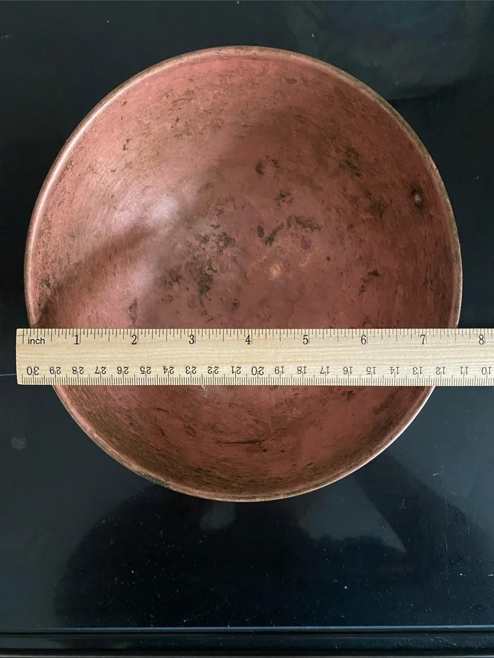 Antique Copper Mixing Bowl - Distressed Copper Finish